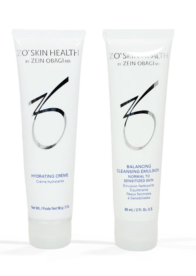 ZO Balancing Cleansing Emulsion and Hydrating Crème Travel Set